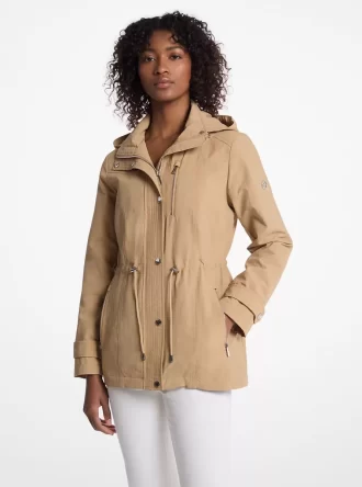 Anorak tissé à capuche