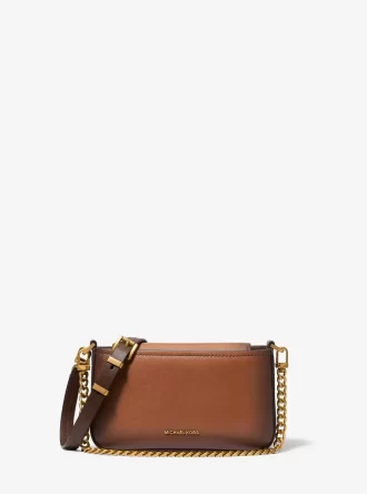 Bryant Petite Pochette Convertible en Cuir Bruni