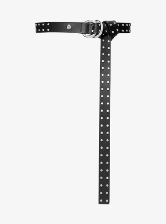 Ceinture à double anneau cloutée