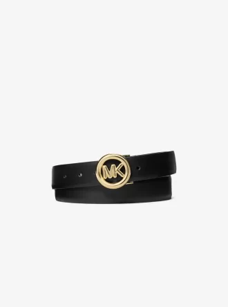 Ceinture en cuir avec logo