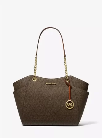 Grand sac à bandoulière Jet Set avec logo signature