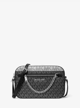 Grand sac à bandoulière Jet Set avec logo signature