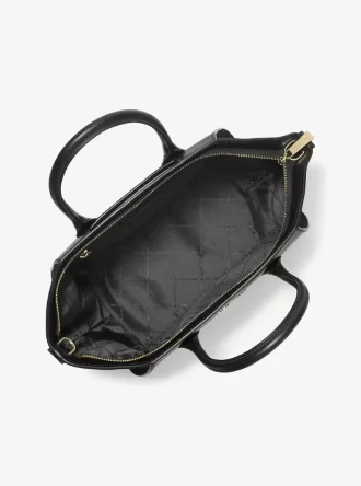 Grand sac à main en cuir et daim Avril