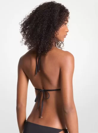 Haut de bikini triangle en nylon extensible