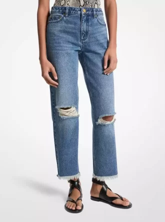 Jean en denim délavé