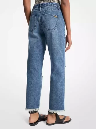 Jean en denim délavé