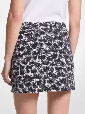 Jupe-short en tricot extensible imprimé golf
