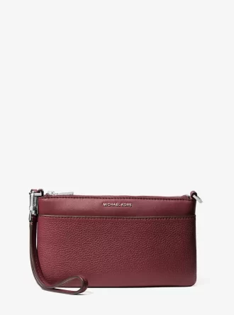 Pochette convertible Jet Set en cuir grainé moyen