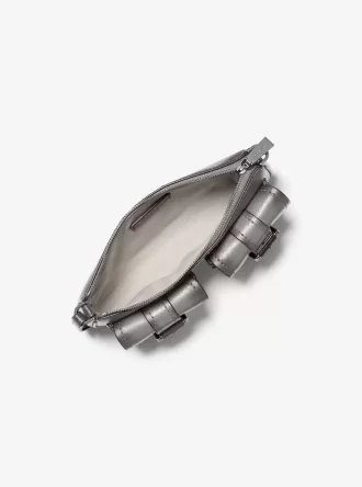 Pochette Zoe en cuir bruni