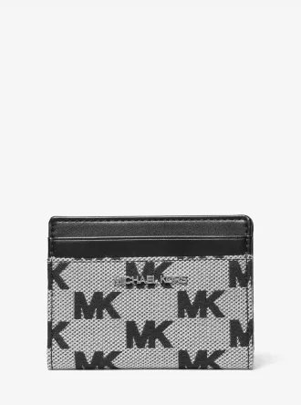 Portefeuille à deux volets en jacquard avec logo Cooper