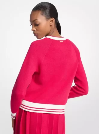 Pull en coton mélangé à logo