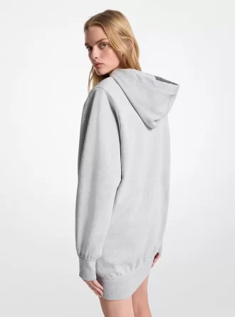 Robe à capuche en coton mélangé avec épaulettes