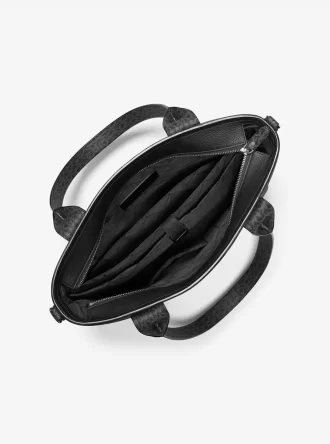 Sac cabas de travail en cuir Hudson avec logo signature