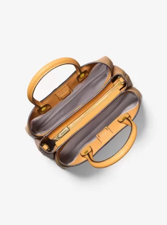 Sacoche Flora Medium Signature Logo et cuir