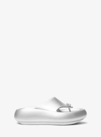 Sandale à plateforme métallisée Splash