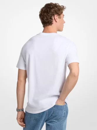 T-shirt en coton imprimé