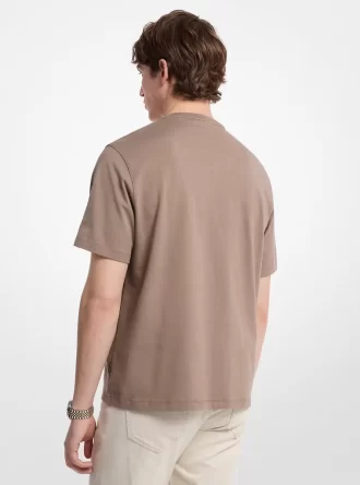 T-shirt en jersey de coton avec logo en relief